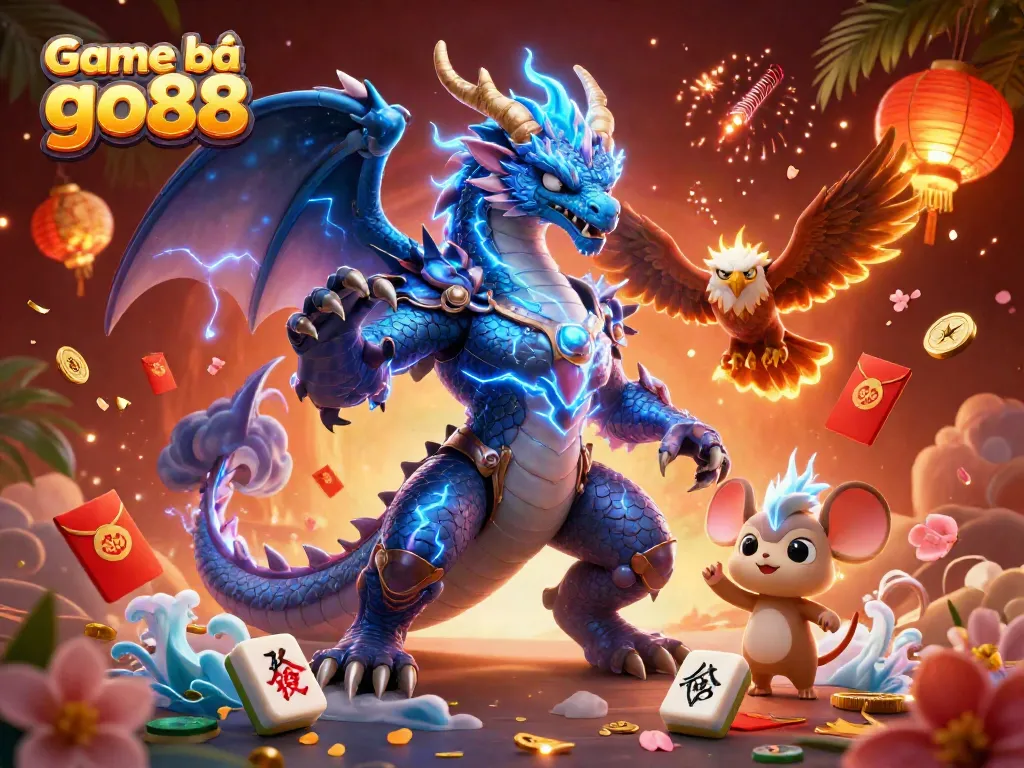 Engage in exciting gameplay with Game bài go88 featuring vibrant characters and ornate casino elements.